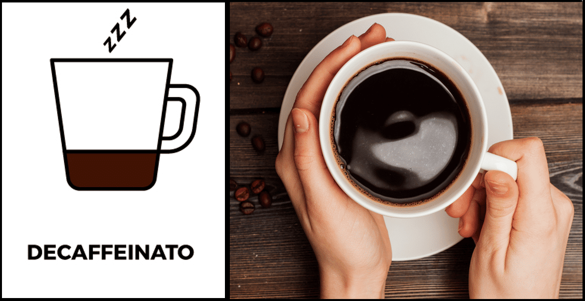 caffè decaffeinato - italy coffe types