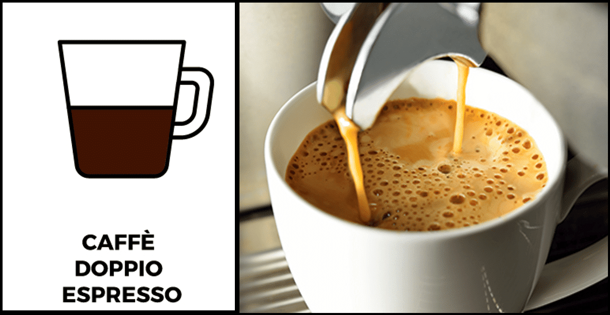 caffè doppio espresso - Tipi di caffè italiano