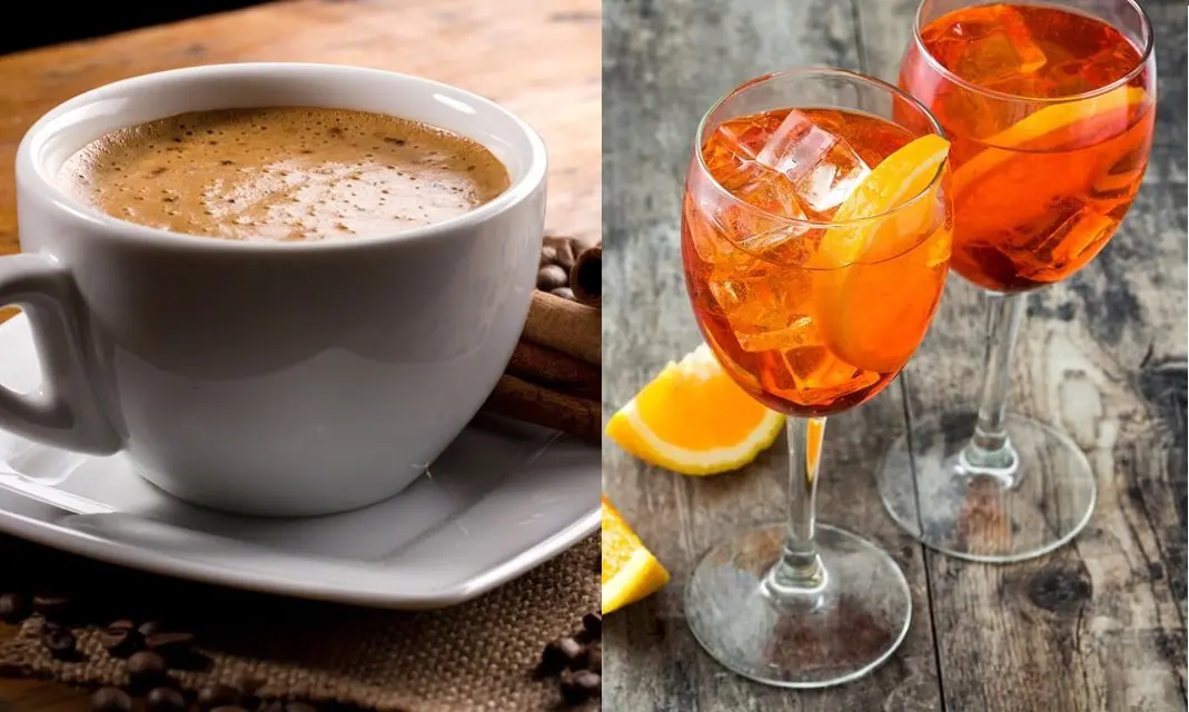 caffe or aperol aperitivo - italy travel tips