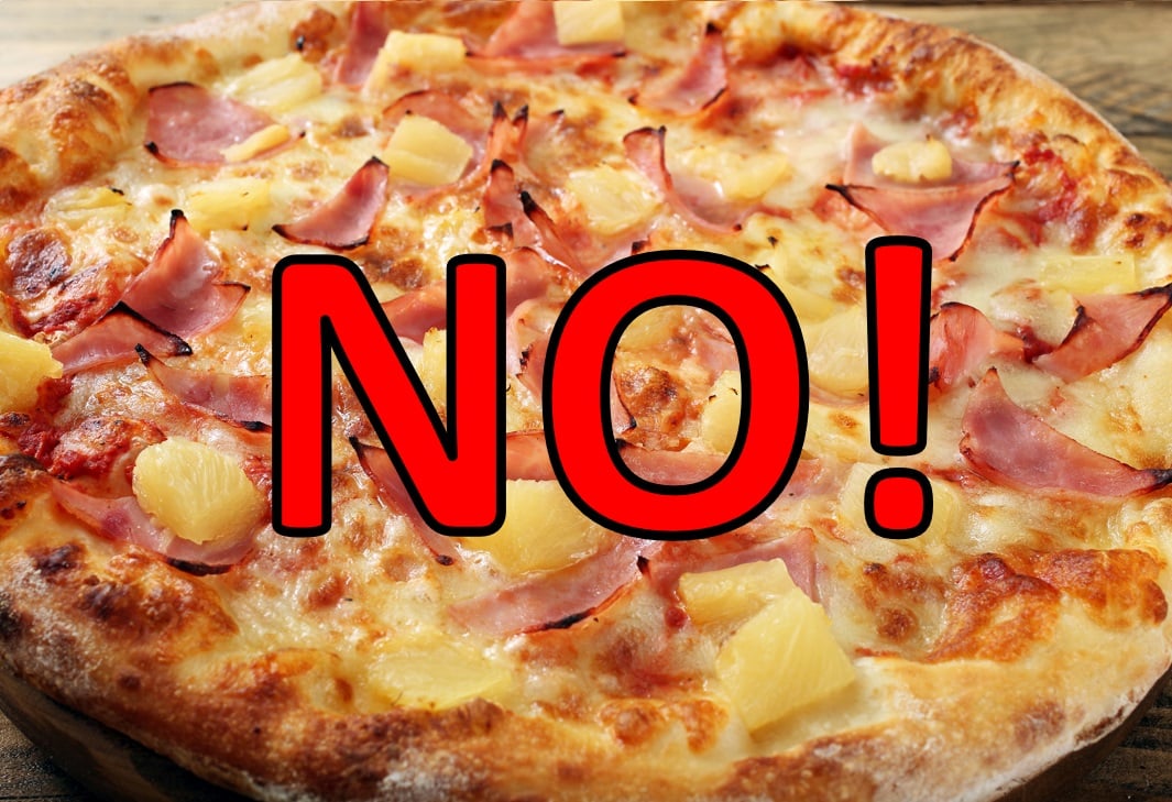 non ordinare la pizza ananas in italia - cose da evitare in italia - consigli di viaggio in italia