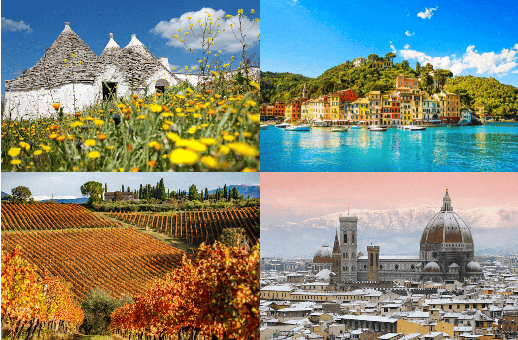 consigli di viaggio in italia - italia 4 stagioni