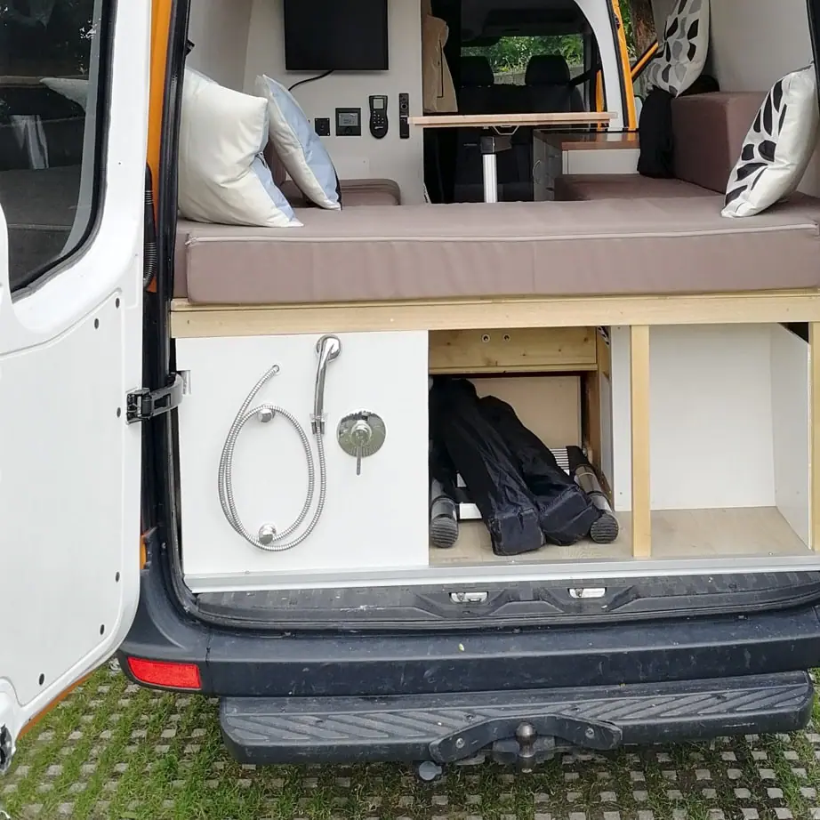 external shower - shower DIY camper van