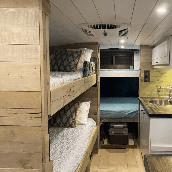 camper bunk bed - example - van conversion vanlife