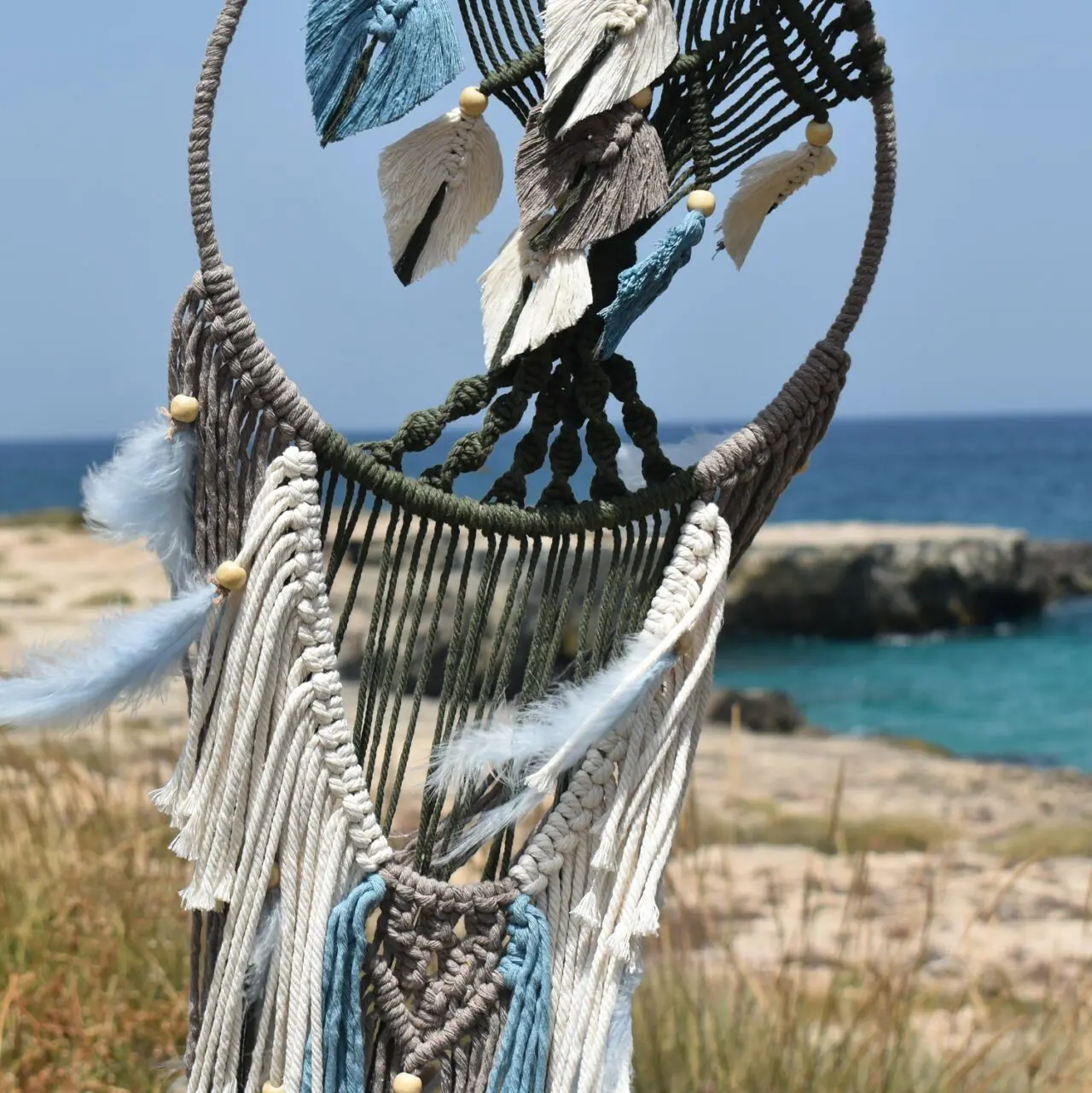 Dream Catcher Indiano Tradizionale Fatto A Mano Acchiappasogni Piume Parete  Acchiappasogni Fai Da Te, image size:1280x1281