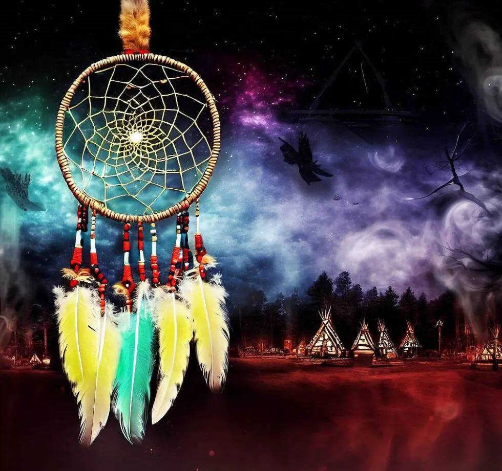 Acchiappasogni Grande Indiano - Decorazione Parete Con Pendenti, Diametro 20cm - Foto 10