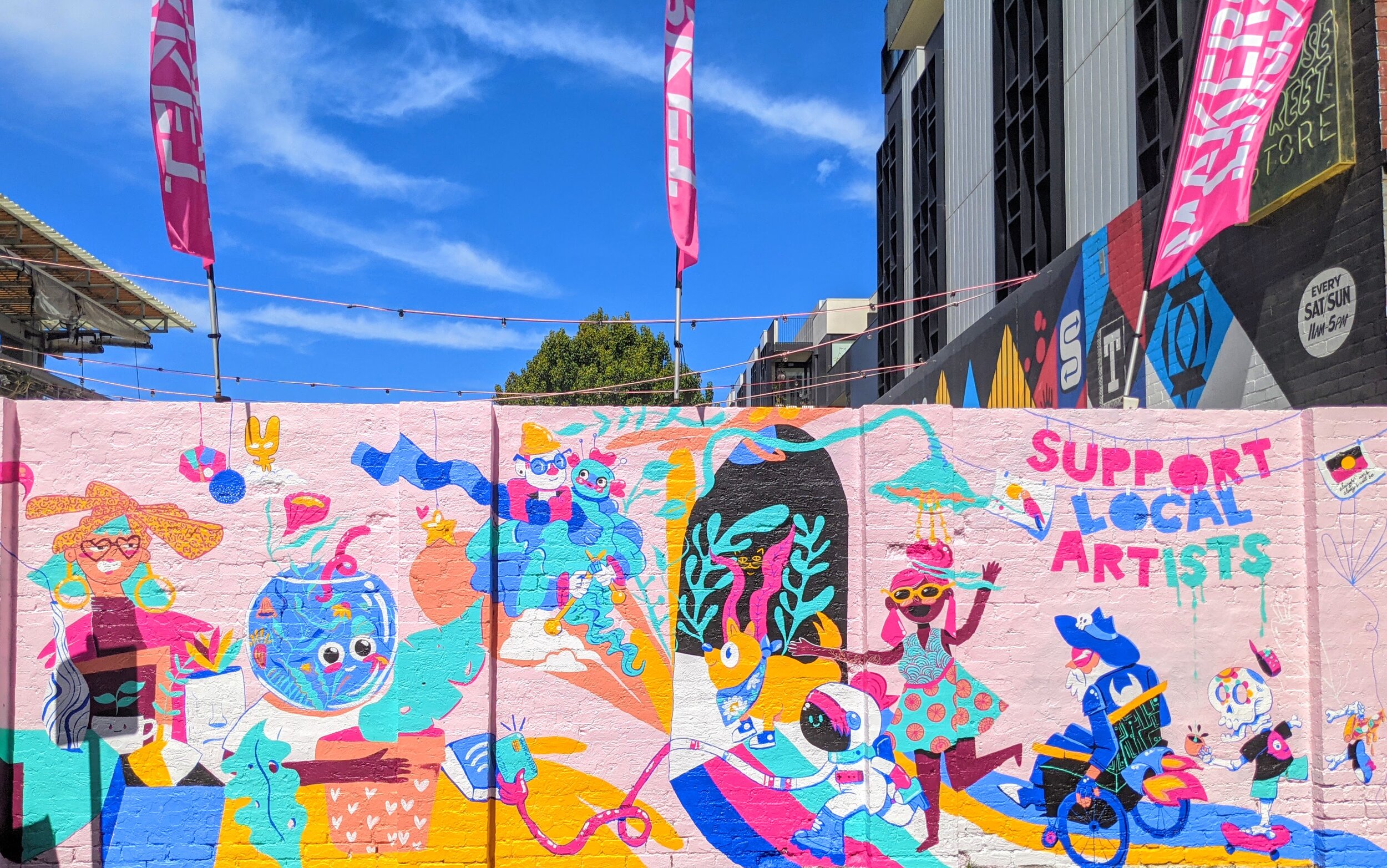 rose street artists market melbourne